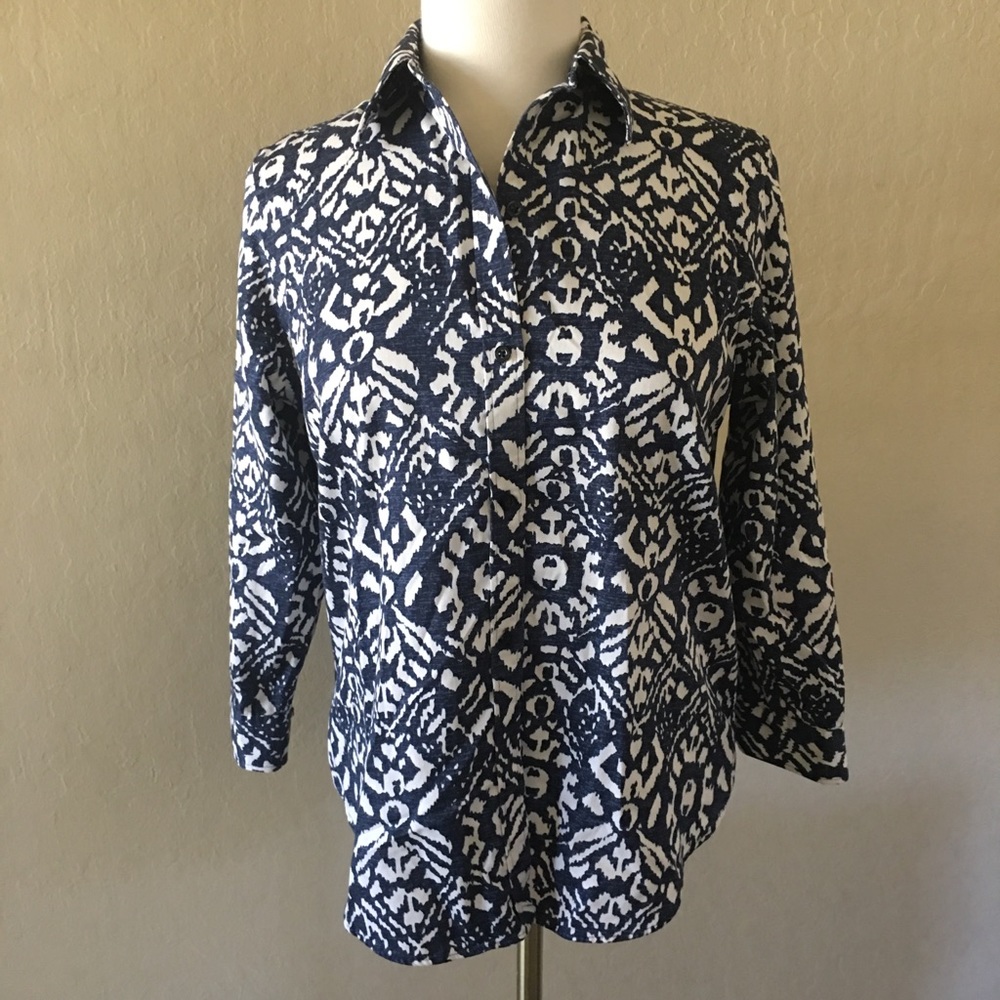 Lauren Ralph Lauren No Iron Blouse M